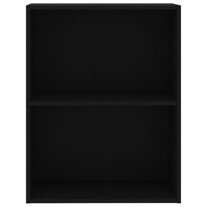 Estante com 2 prateleiras 60x30x76,5 cm contraplacado preto