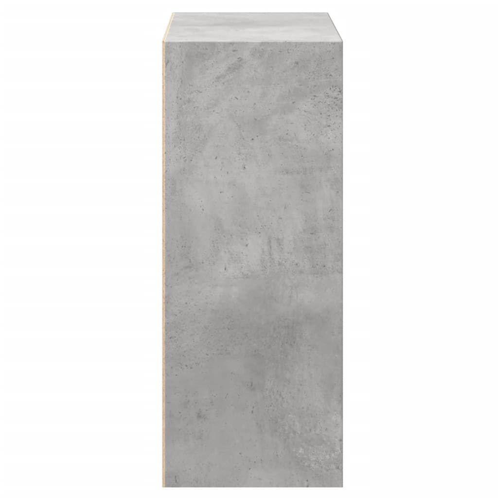 Estante c\ 2 prateleiras 60x30x76,5cm contrap. cinzento cimento