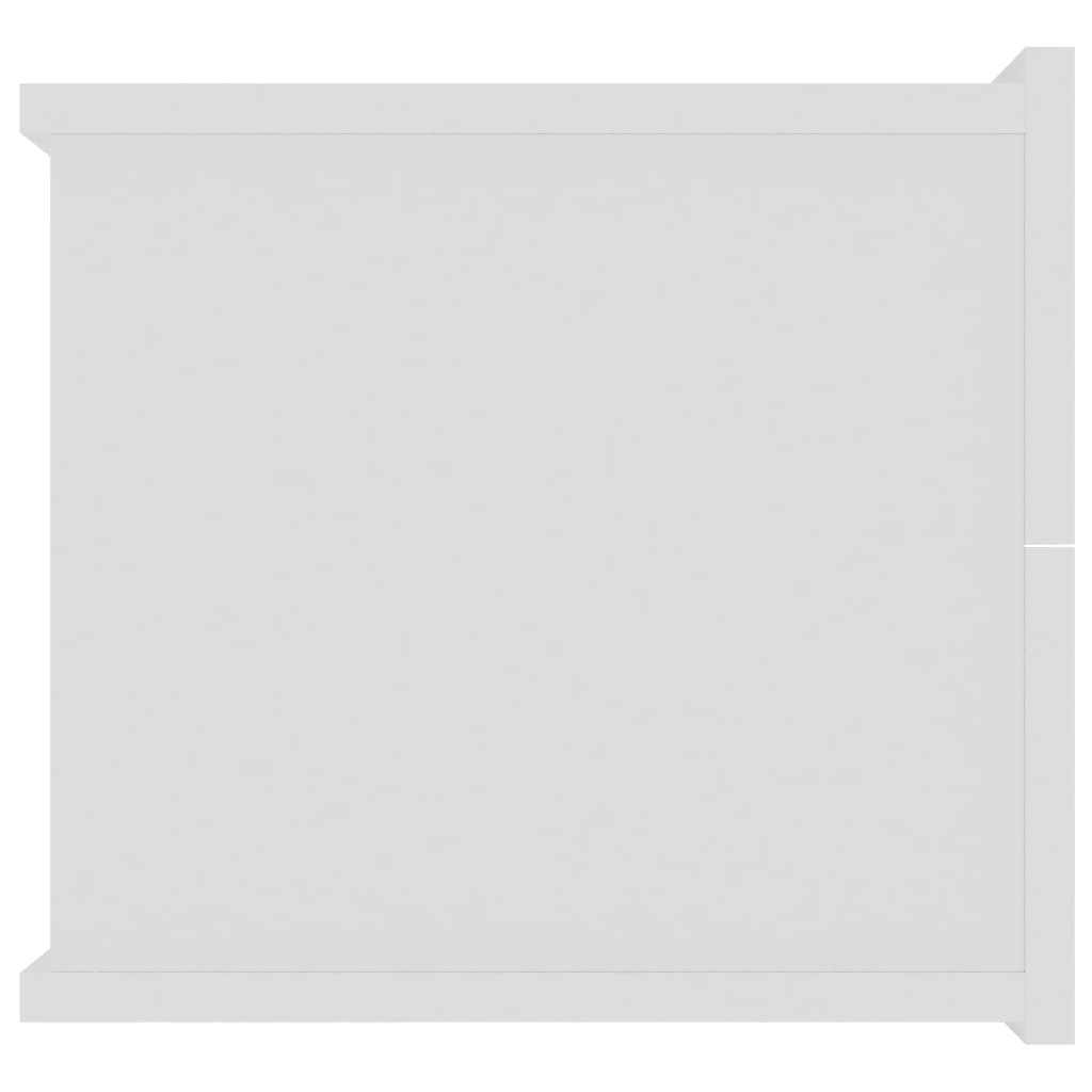 Mesas de cabeceira 2 pcs 40x30x30 cm contraplacado branco