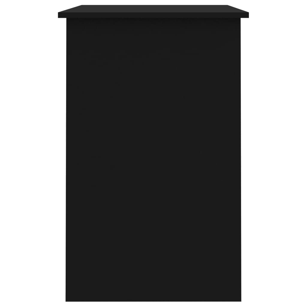 Secretária Woki com 1 Gaveta e Porta de 100 cm - Preto - Design Moderno