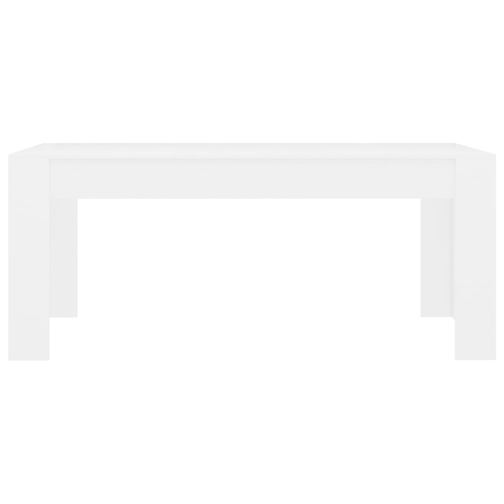 Mesa de jantar 180x90x76 cm contraplacado branco