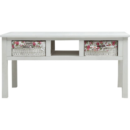 Mesa de centro 99,5x60x48 cm madeira branco