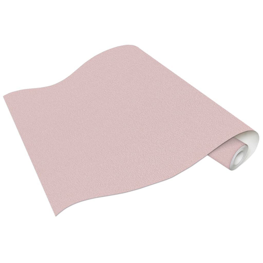 4 rolos papel parede tecido TNT 0,53x10m rosa cintilante liso