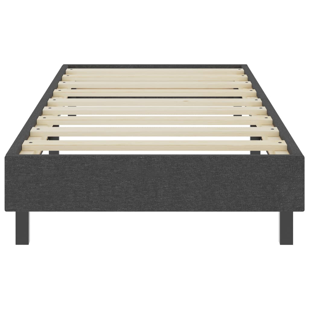 Cama boxspring 80x200 cm tecido cinzento