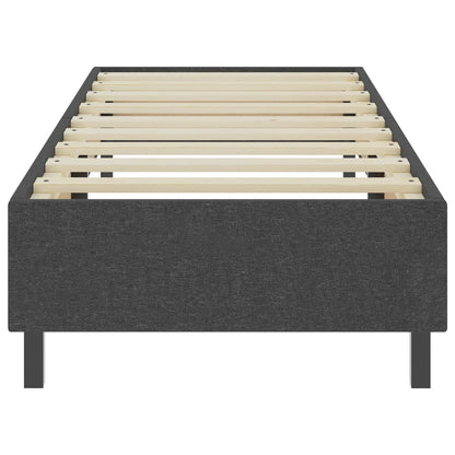 Cama boxspring 100x200 cm tecido cinzento