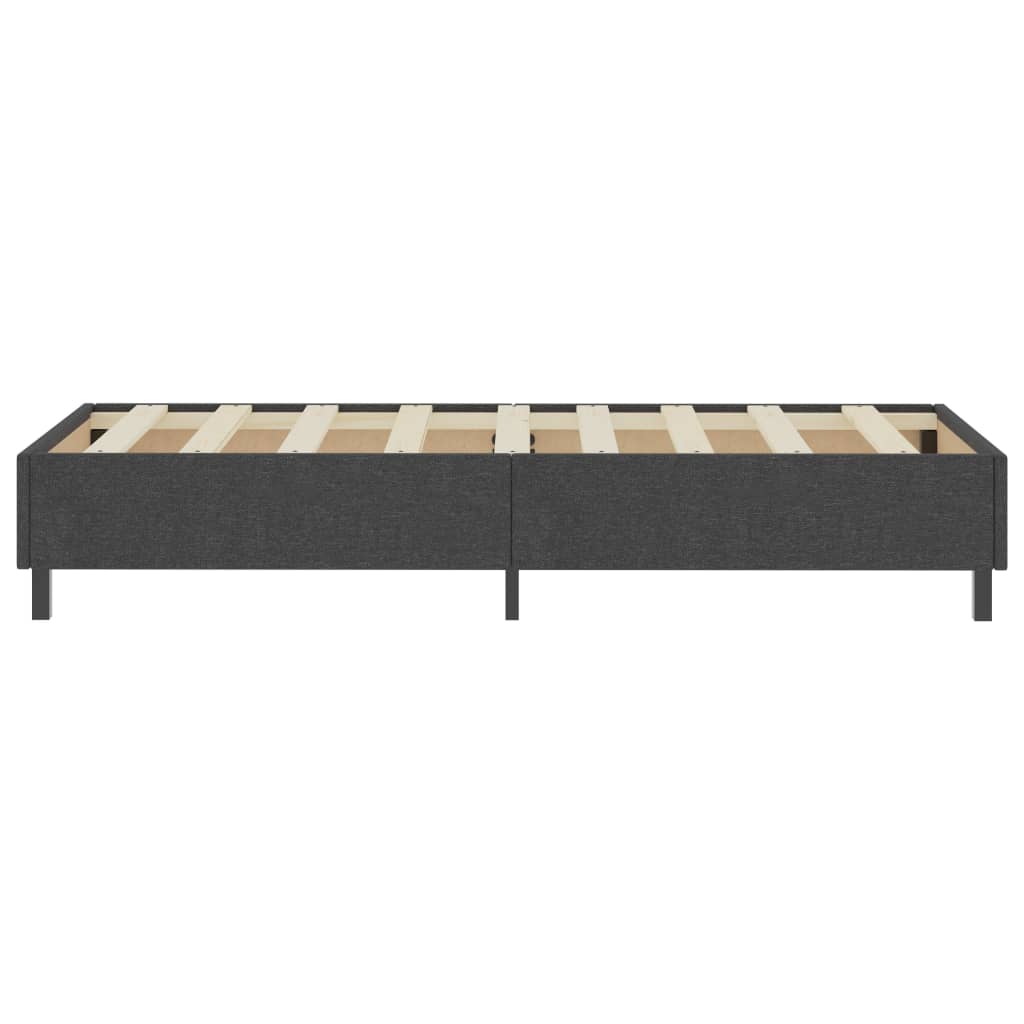 Cama boxspring 100x200 cm tecido cinzento