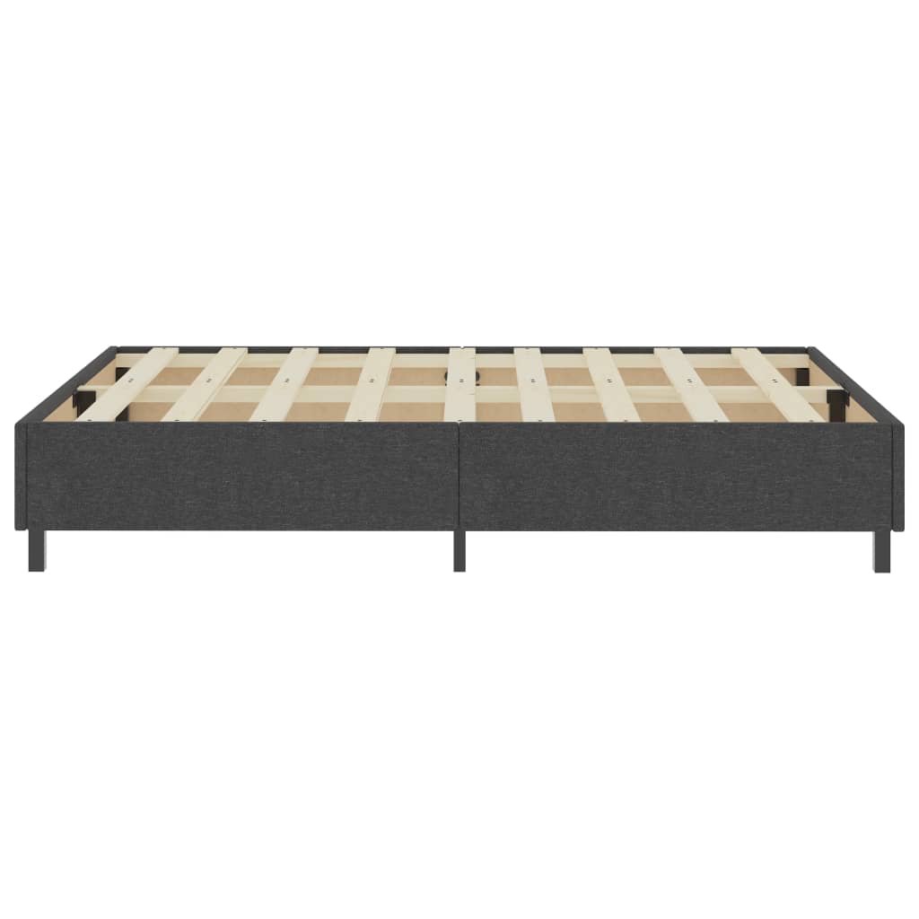 Estrutura de cama boxspring 180x200 cm tecido cinzento