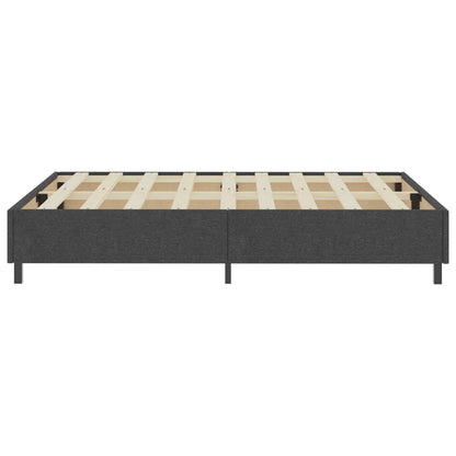 Estrutura de cama boxspring 180x200 cm tecido cinzento