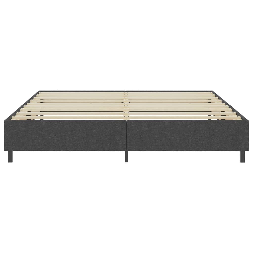 Cama boxspring 200x200 cm tecido cinzento