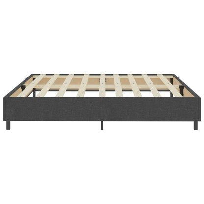 Cama boxspring 200x200 cm tecido cinzento