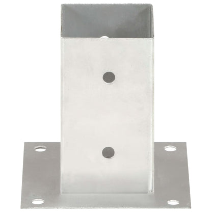 Suportes para postes 4 pcs metal galvanizado 81 mm