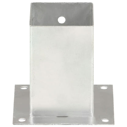 Suportes para postes 4 pcs metal galvanizado 91 mm