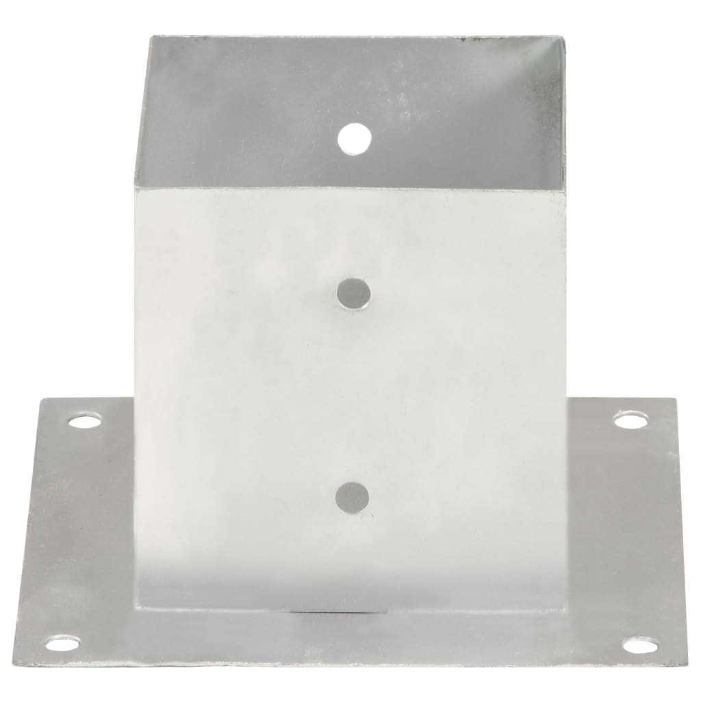 Suportes para postes 4 pcs metal galvanizado 141 mm