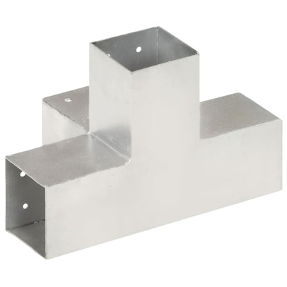 Base para poste em forma de X 81x81 mm metal galvanizado