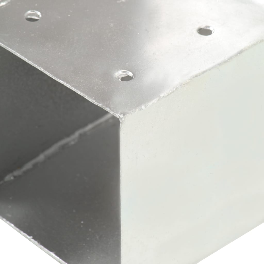 Base para poste em forma de T 91x91 mm metal galvanizado