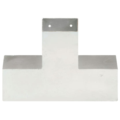 Bases para poste em forma de X 4 pcs 91x91 mm metal galvanizado