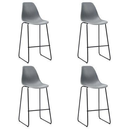 5 pcs conjunto de bar plástico cinzento