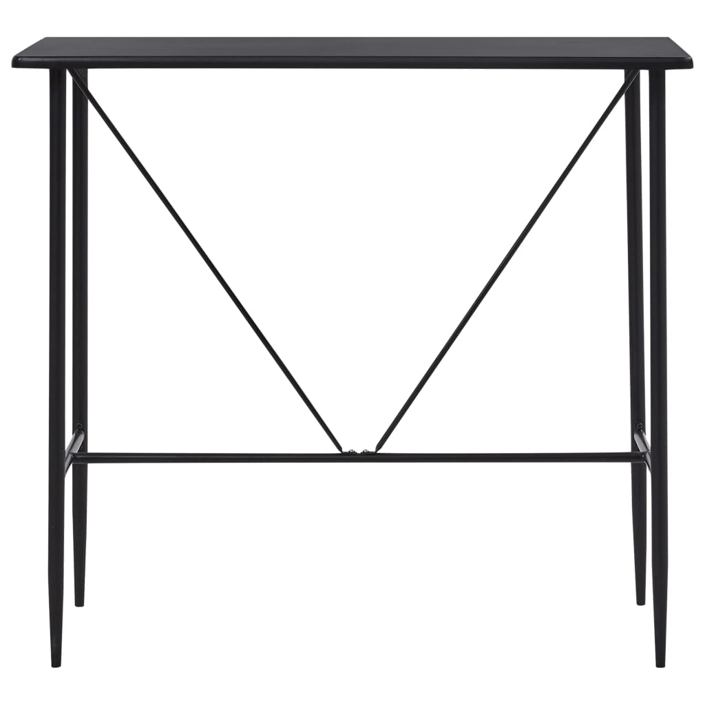 5 pcs conjunto de bar plástico preto