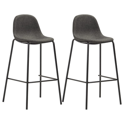 3 pcs conjunto de bar tecido cinzento-escuro