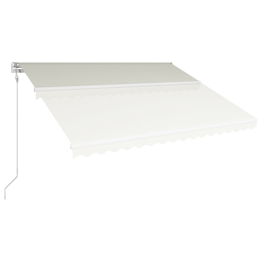 Toldo retrátil automático 400x300 cm cor creme