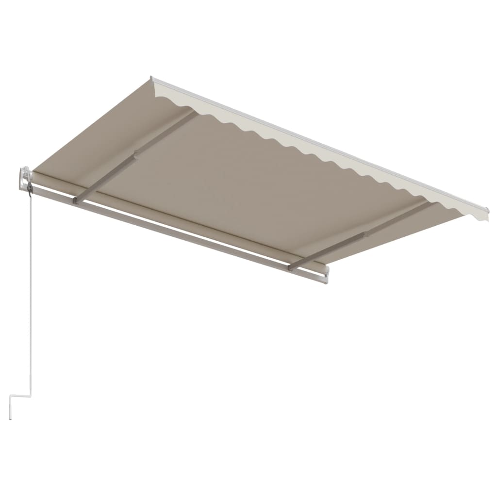 Toldo retrátil automático 400x300 cm cor creme