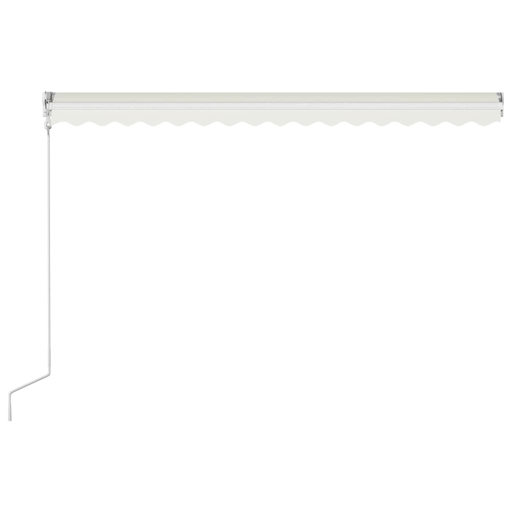 Toldo retrátil automático 400x300 cm cor creme