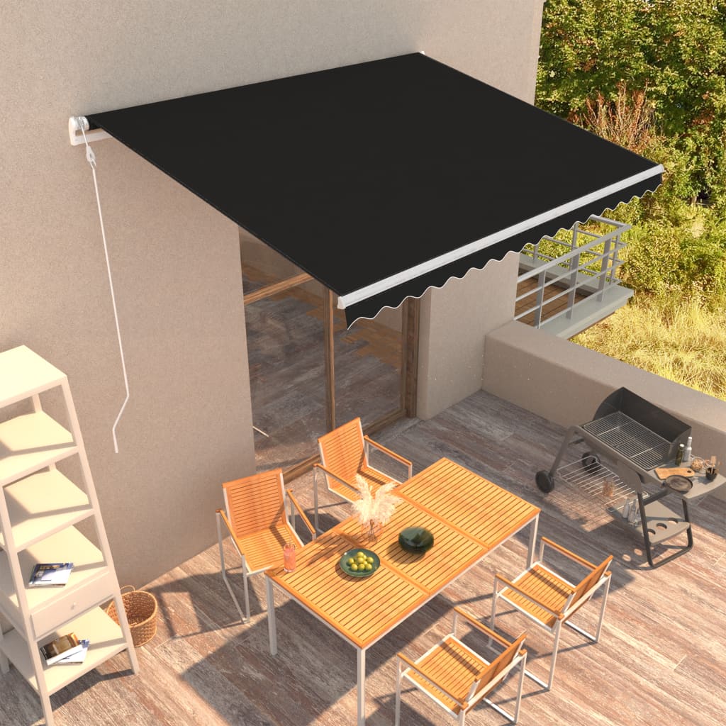 Toldo retrátil automático 400x300 cm antracite