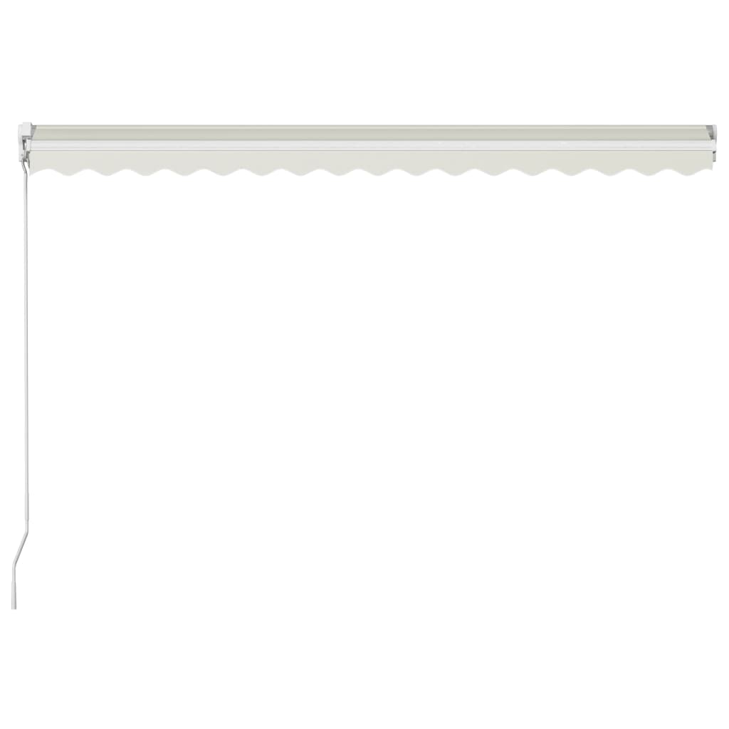 Toldo retrátil manual 400x300 cm cor creme