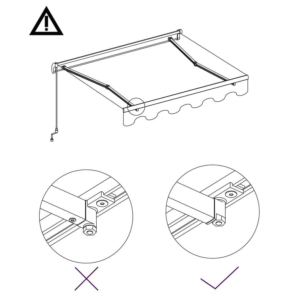 Toldo retrátil automático 450x300 cm azul e branco