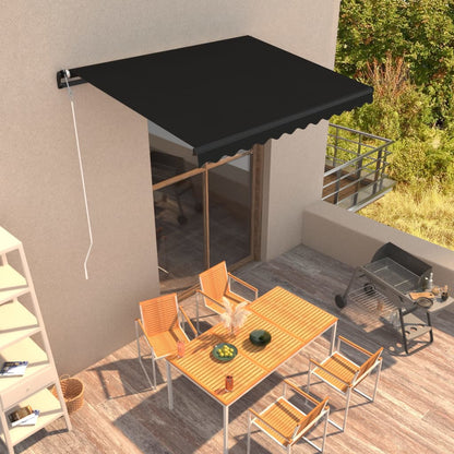 Toldo retrátil automático 350x250 cm antracite