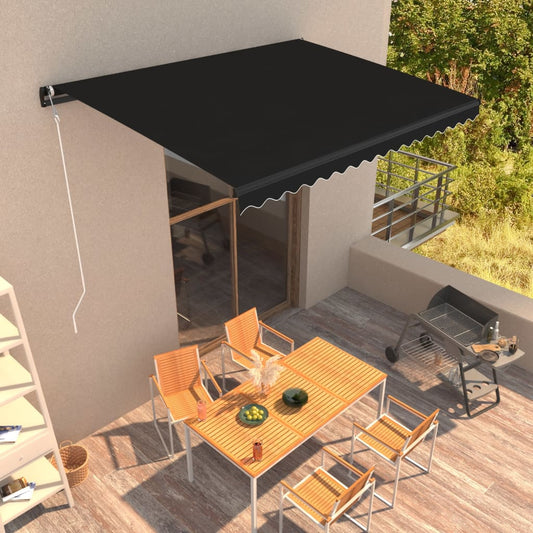 Toldo retrátil automático 450x300 cm antracite