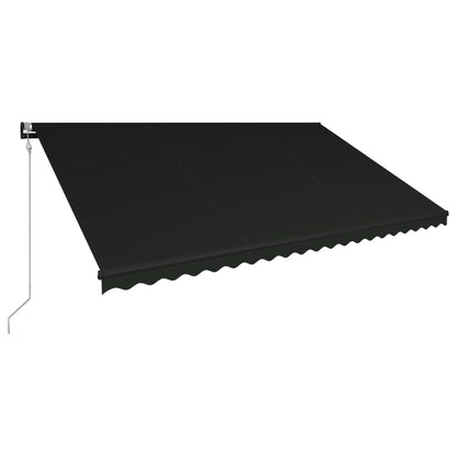 Toldo retrátil com sensor de vento e LED 500x300 cm antracite