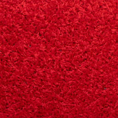 Tapete/carpete para degraus 15 pcs 65x21x4 cm vermelho