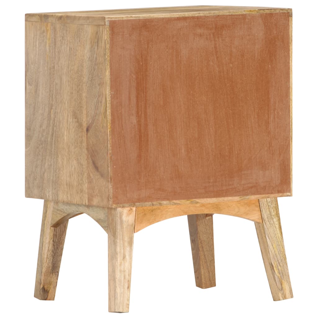 Mesa de cabeceira 40x35x55 cm madeira de mangueira maciça