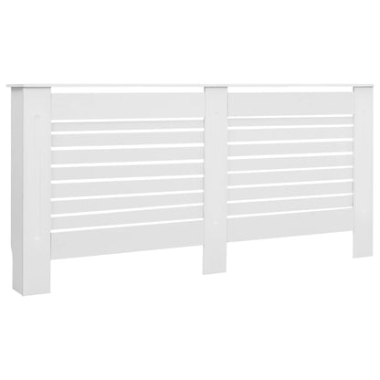 Coberturas de radiador 2 pcs 172x19x81,5 cm MDF branco