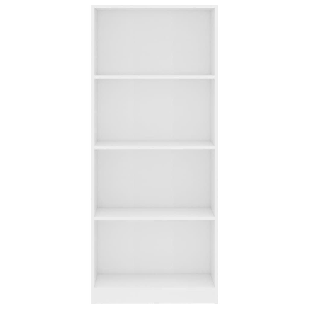 Estante com 4 prateleiras 60x24x142 cm contraplacado branco