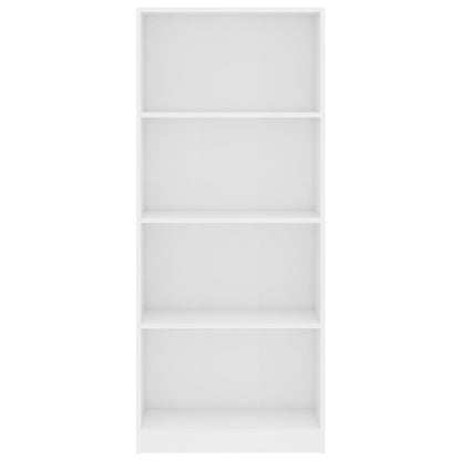 Estante com 4 prateleiras 60x24x142 cm contraplacado branco