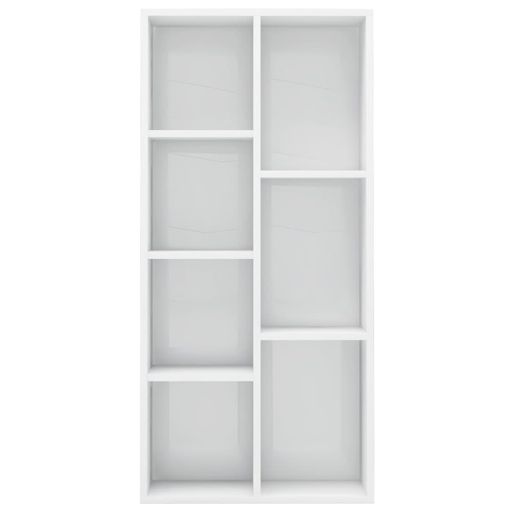 Estante 50x25x106 cm contraplacado branco brilhante