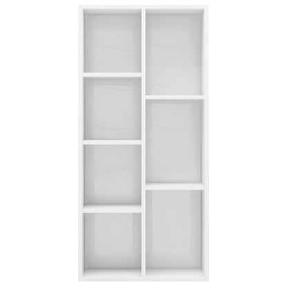 Estante 50x25x106 cm contraplacado branco brilhante