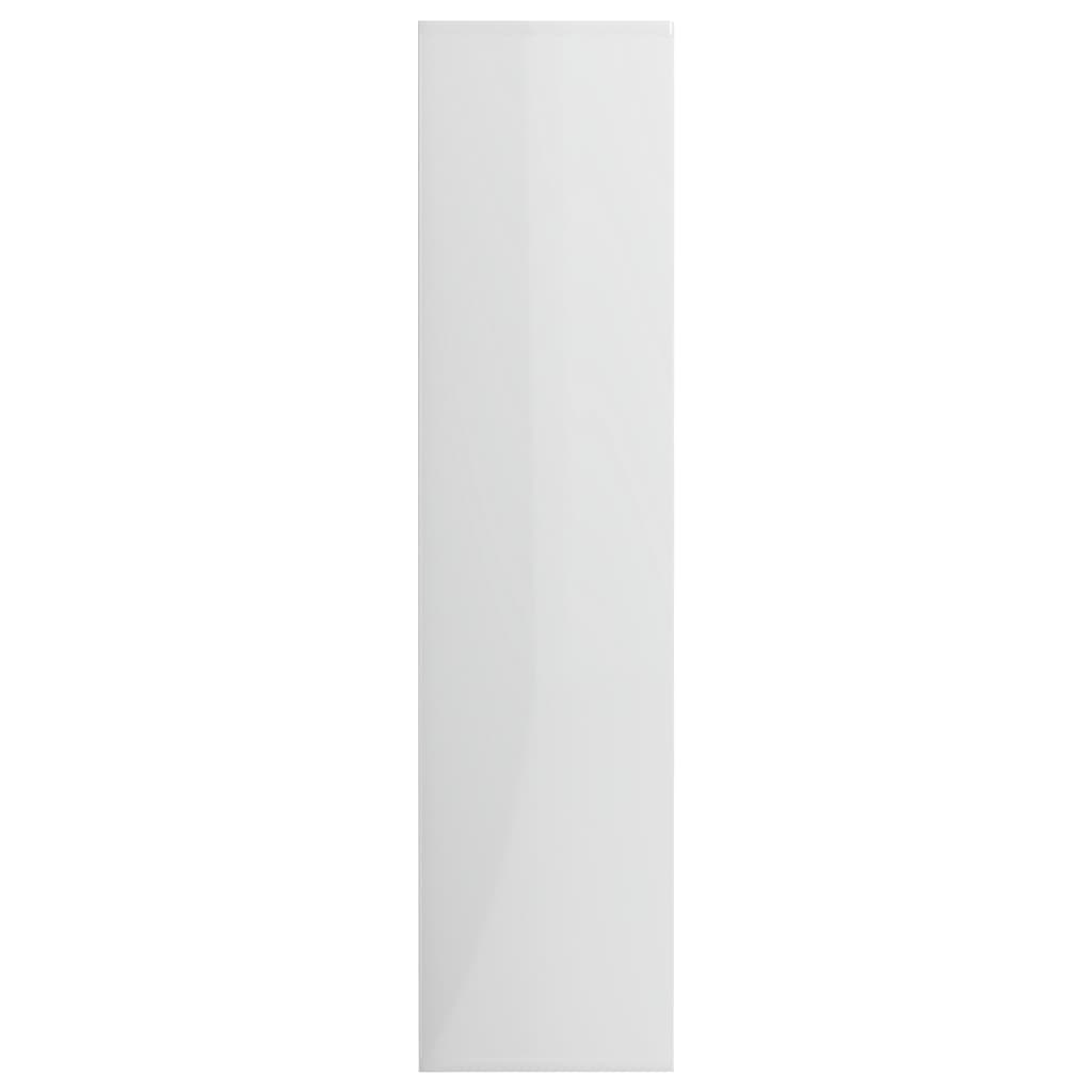 Estante 50x25x106 cm contraplacado branco brilhante