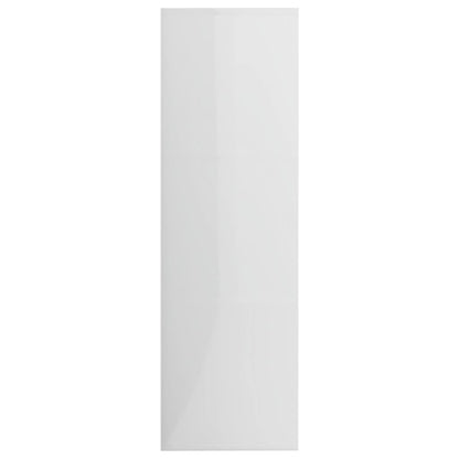 Estante Anaís - Com 7 Compartimentos e 2 Portas - Cor Branco Brilhante - 98x30x98 cm -Em Aglomerado - Design Moderno