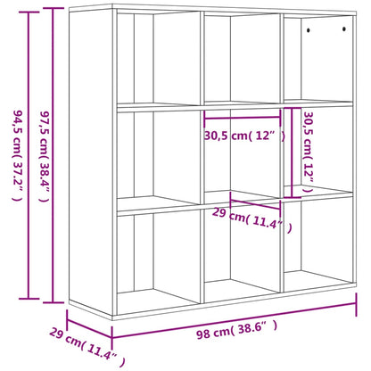 Estante 98x30x98 cm contraplacado cor carvalho sonoma