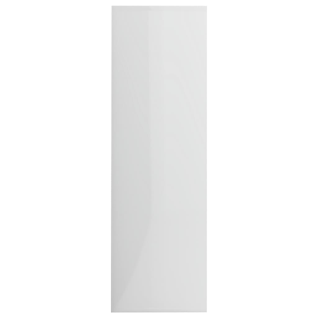 Estante 98x30x98 cm contraplacado branco brilhante