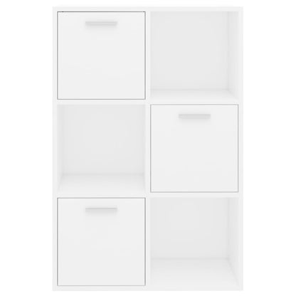 Estante Dart com 3 Portas e 3 Compartimentos Abertos - 60x29,5x90 cm - Branco - Design Moderno