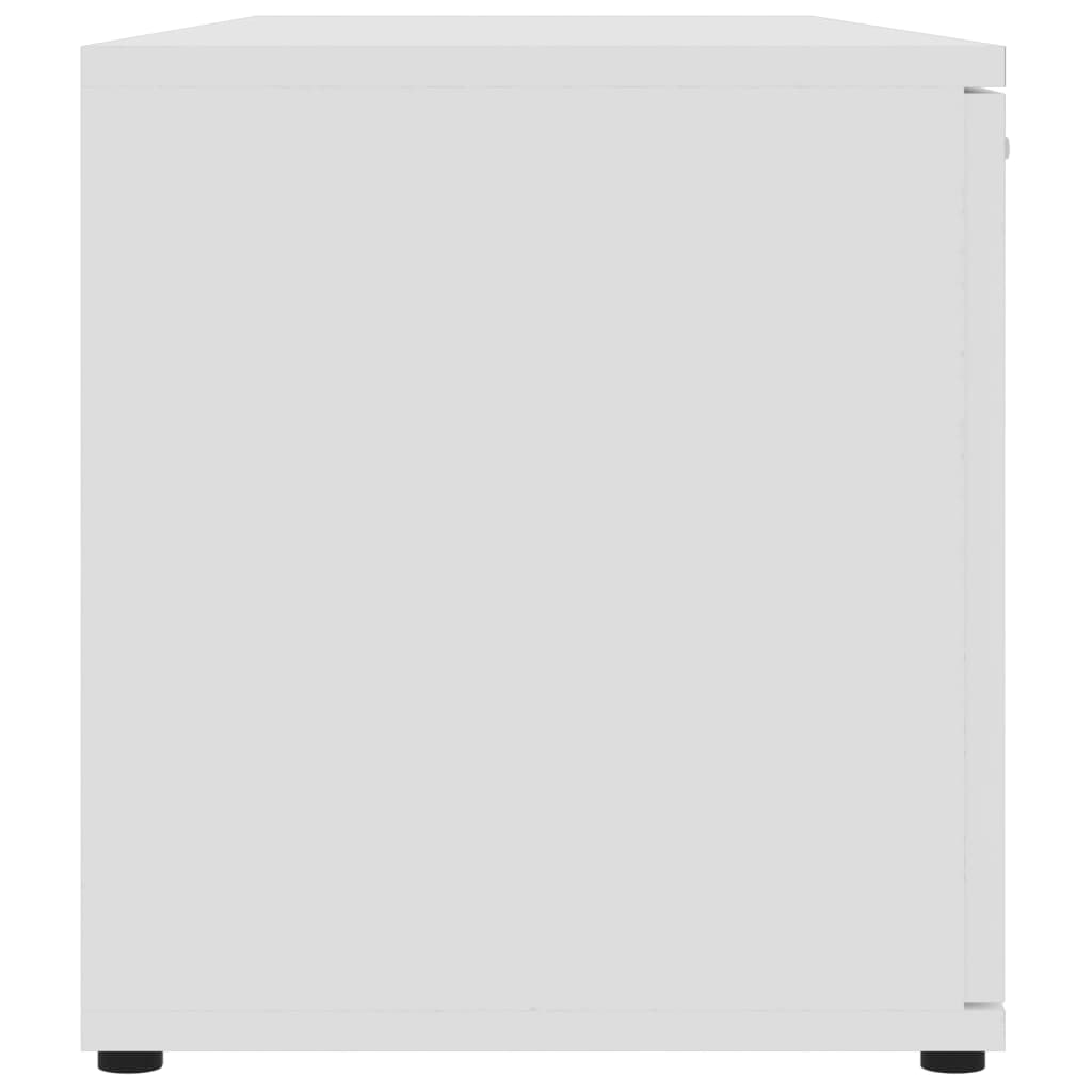 Móvel de TV Lokise de 120 cm - Branco - Design Nórdico