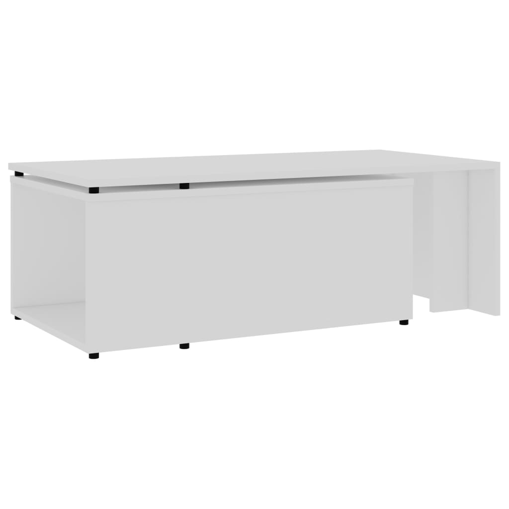 Mesa de centro 150x50x35 cm contraplacado branco