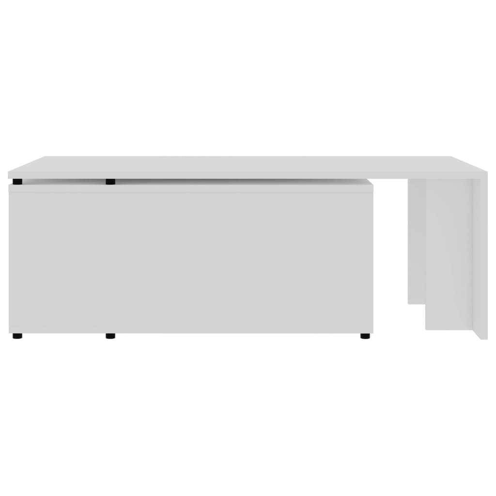 Mesa de centro 150x50x35 cm contraplacado branco