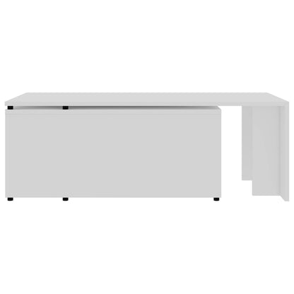 Mesa de centro 150x50x35 cm contraplacado branco