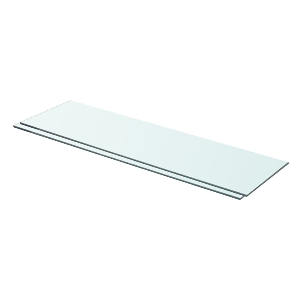 Prateleiras 2 pcs 70x20 cm vidro transparente