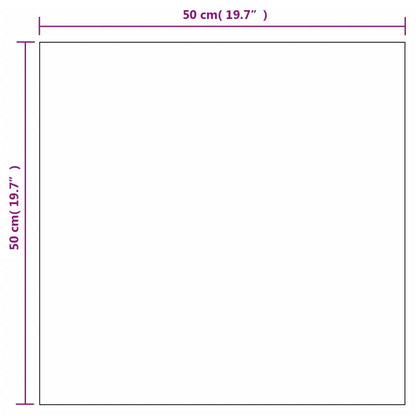 Espelhos de parede 2 pcs 50x50 cm vidro quadrado